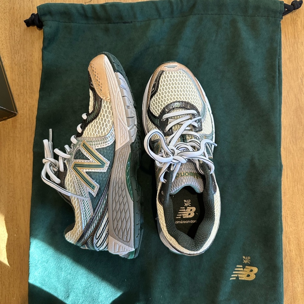 Aime Leon Dore x New Balance 860v2 Green Size 5, Like New - Picture 5 of 10